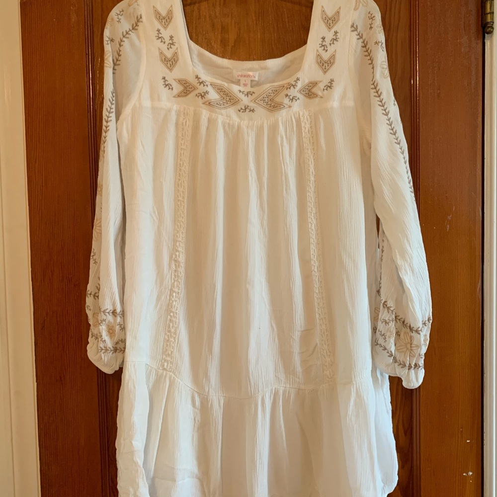 Long sleeve boho dress